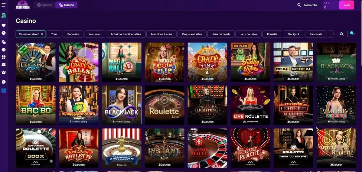 Icône de l'offre rakeback Slotrash Casino.