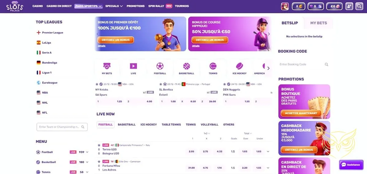 Icône de la fonctionnalité Bonus Crab Slots Palace.