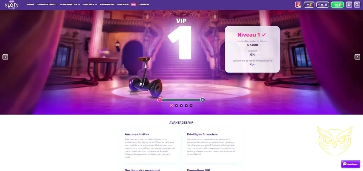 Icône du casino en direct SlotsPalace.