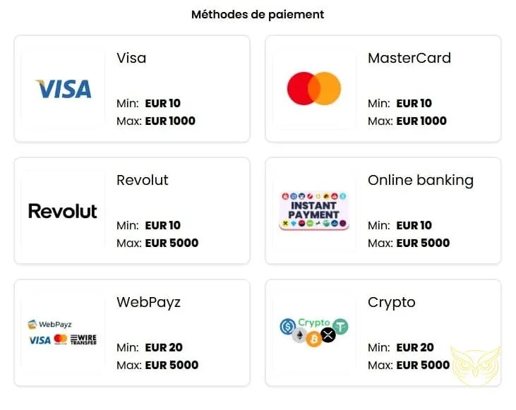 Section de pari e-sport SlotsVil.