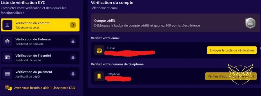 Fenêtre du chat en direct Slottio Casino.