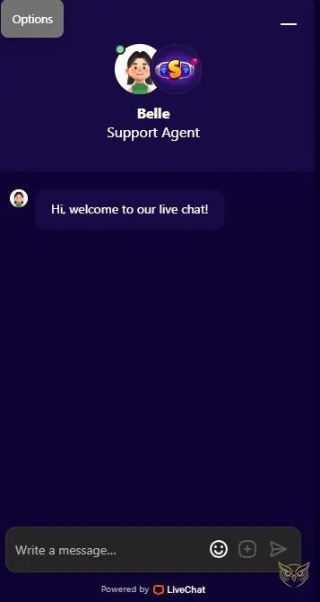 Catégorie des jeux de casino live Slottio.