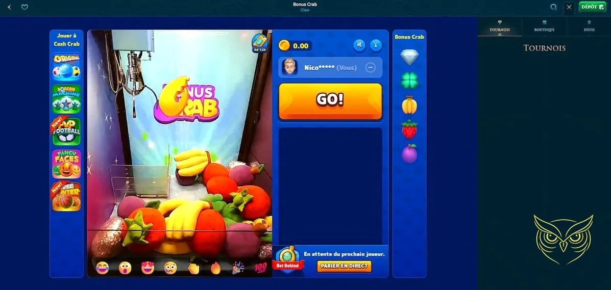 Section des machines à sous Slotuna Casino.