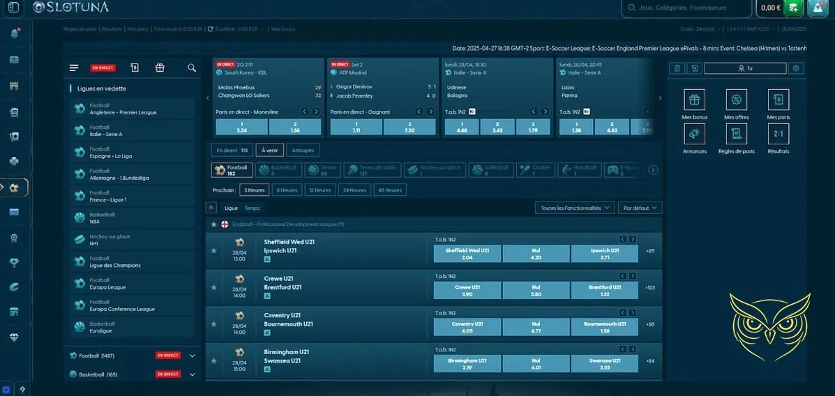 Mise en avant du meilleur live Slotuna Casino.