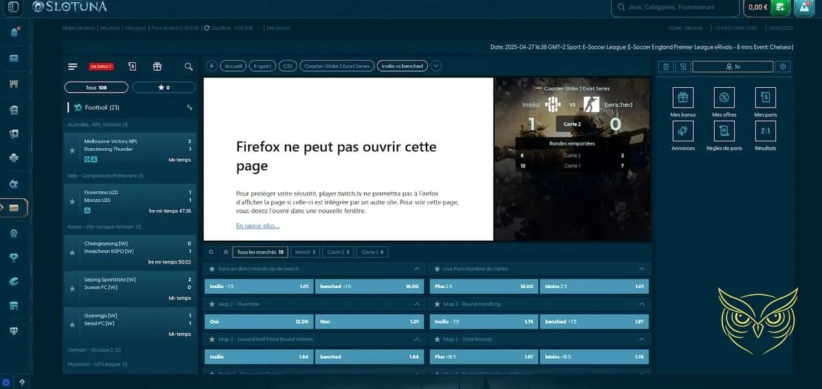 Offre de bonus de bienvenue Slotuna Casino.