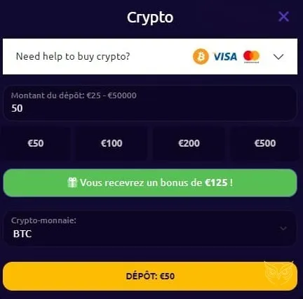 Section raffles et tournois Spin Time