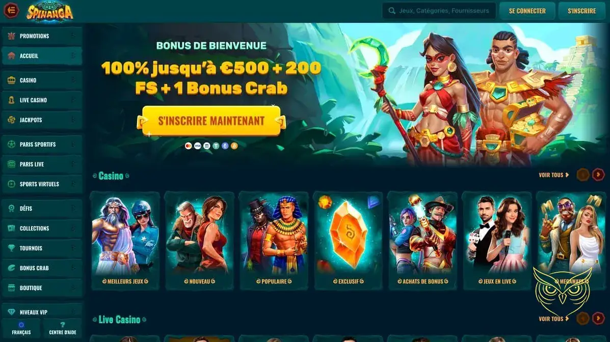 Logo officiel de Spinanga Casino