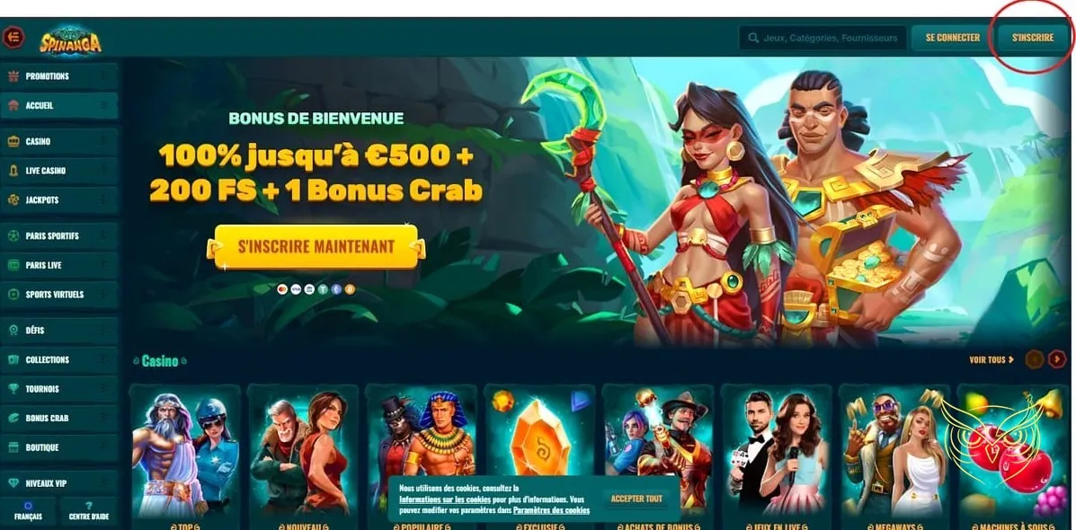 Section des sports virtuels Spinanga