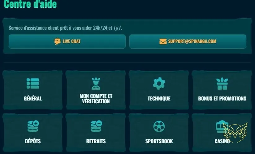 Bannière de l'offre de bienvenue Spinanga Casino