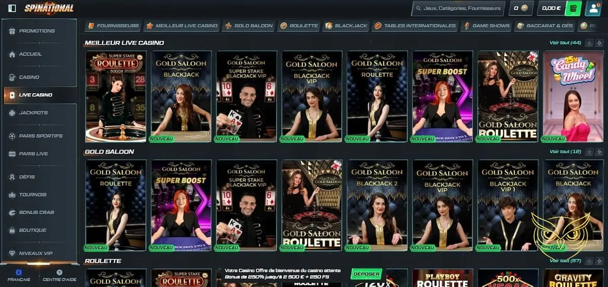 Présentation des défis quotidiens Spinational Casino