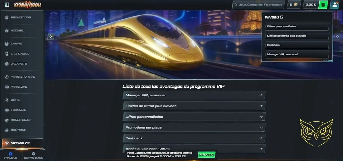 Illustration du mini-jeu Bonus Crab Spinational Casino