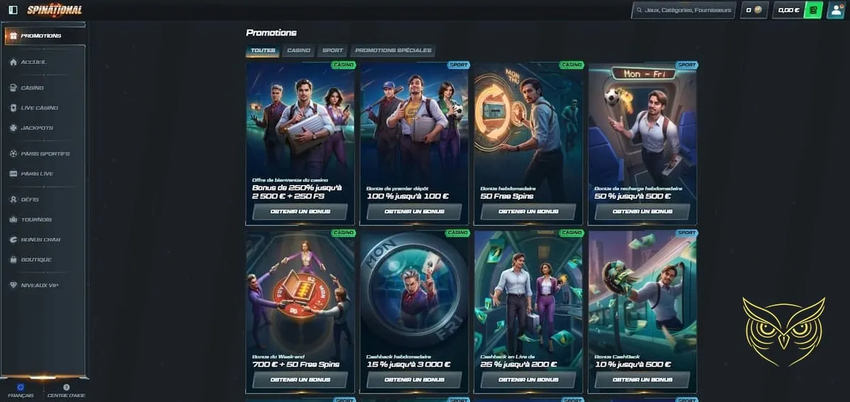 Icône des méthodes de dépôt Spinational Casino