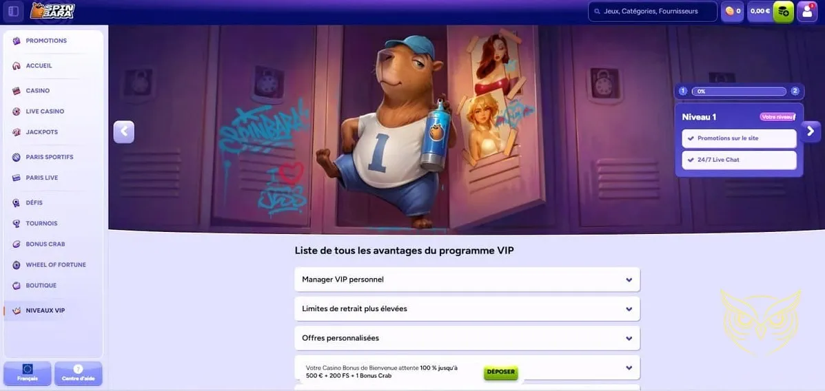 Icône des paris en direct du casino Spinbara