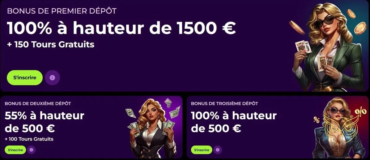 Sélection de machines à sous du casino SpinMama