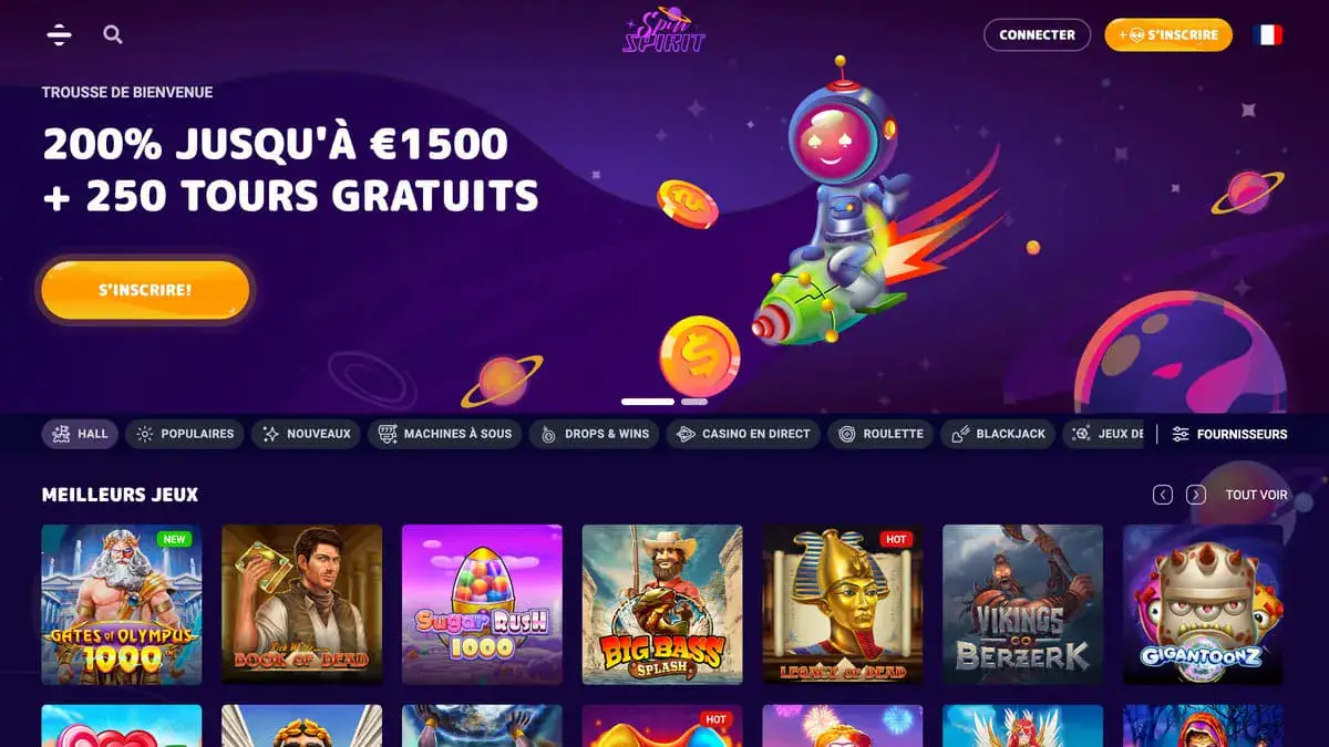 Logo officiel du casino en ligne Spin Spirit