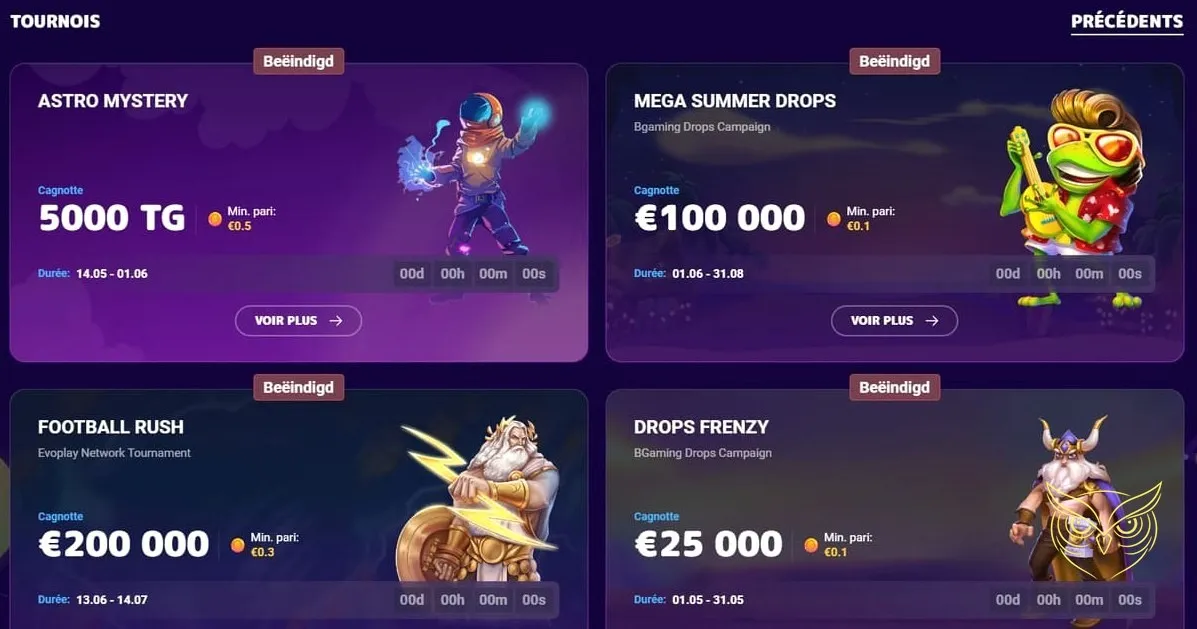 Capture d'écran du formulaire d'inscription Spin Spirit