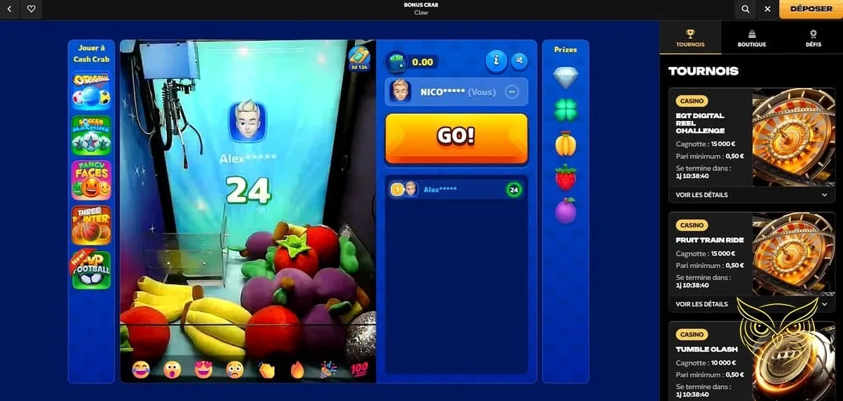 Aperçu des jeux de table Spinsy Casino