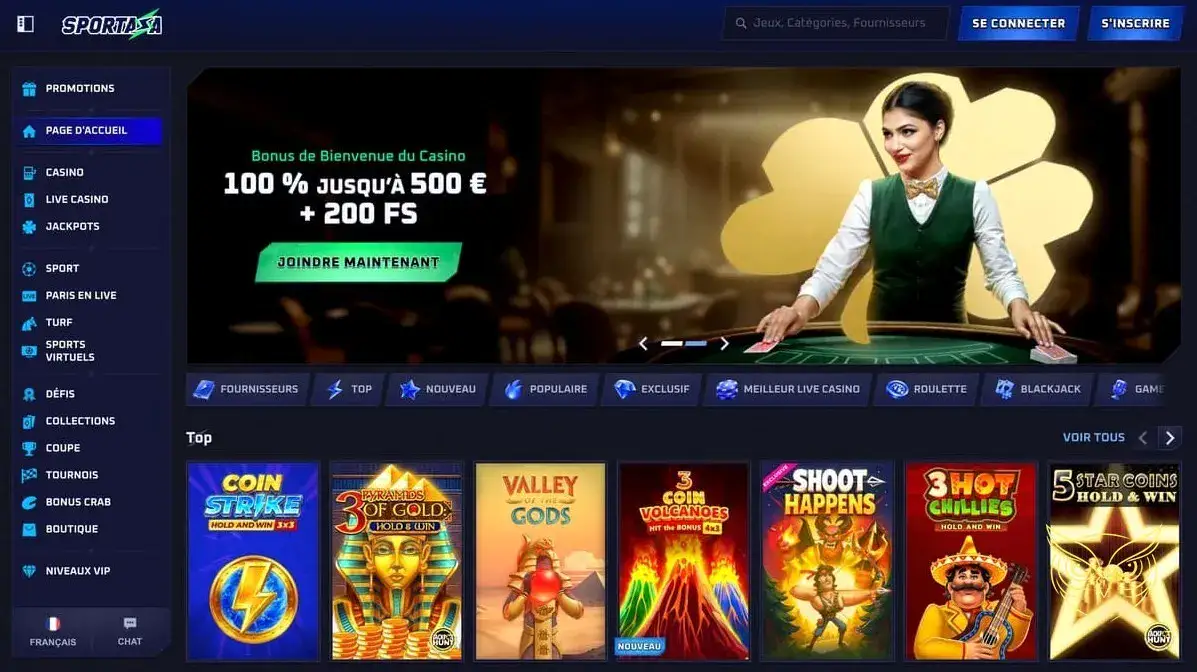 Logo officiel du casino Sportaza