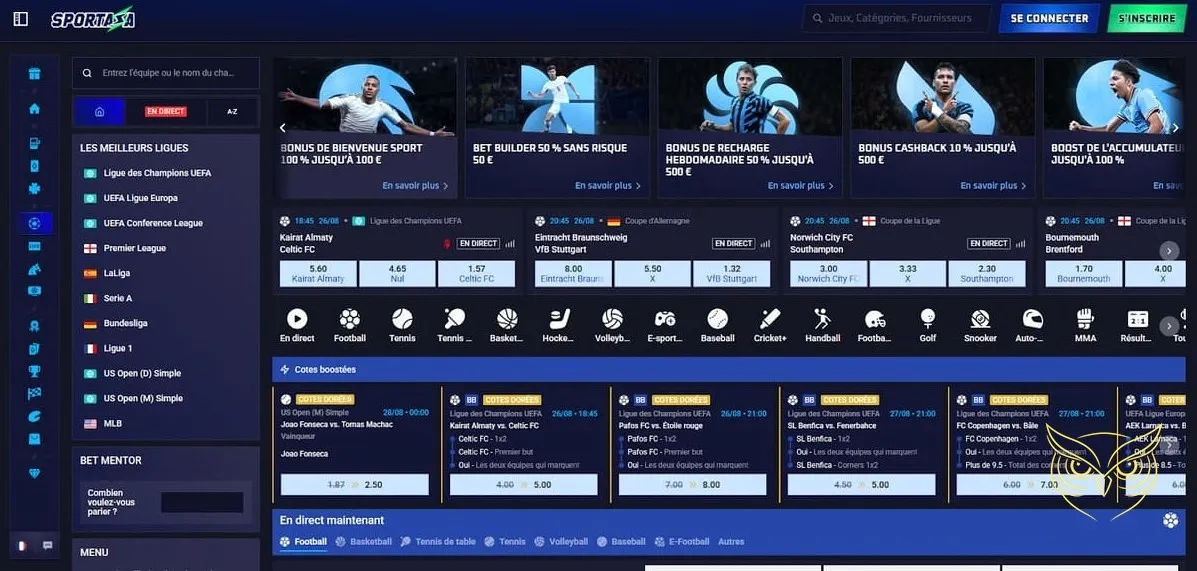 Trophée de la compétition Sportaza Casino