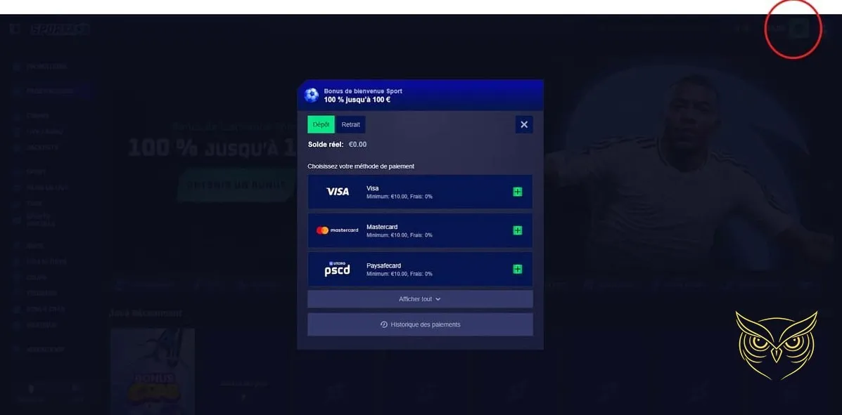 Icône de la ludothèque complète Sportaza Casino