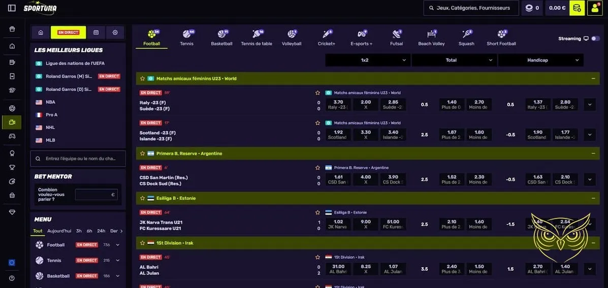 Icône de la boutique du casino Sportuna