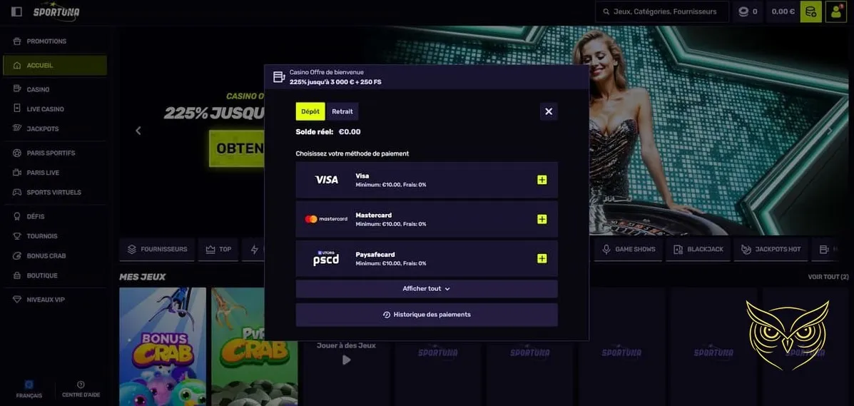 Icône des jeux de table du casino Sportuna