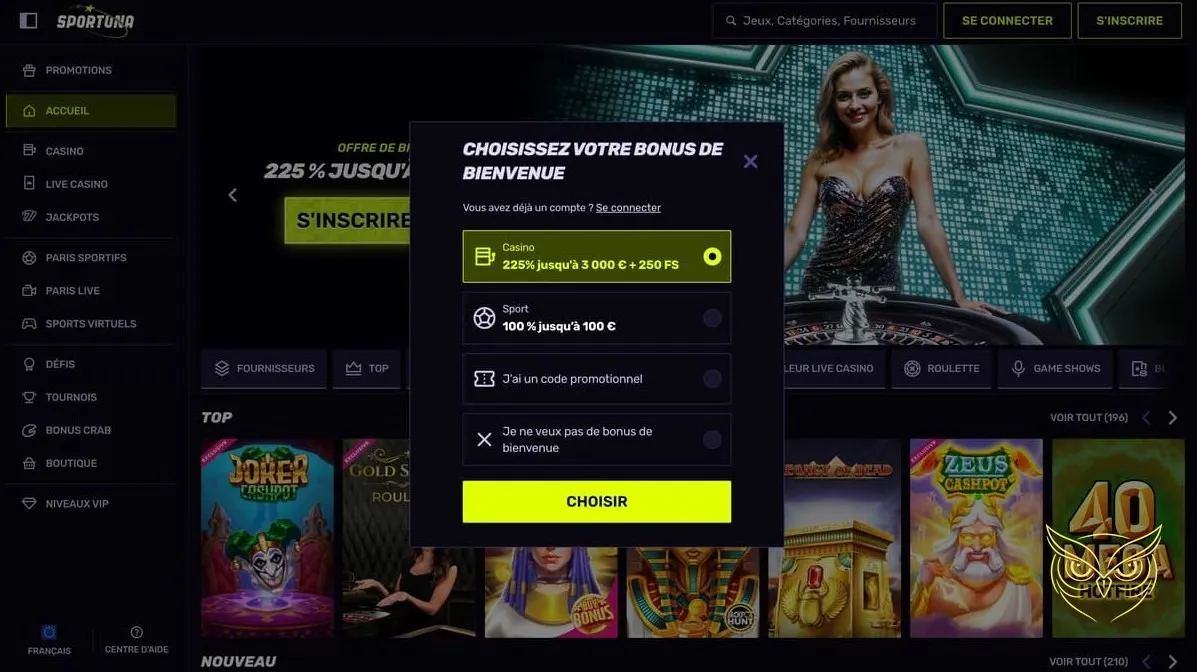Icône des jeux en ligne du casino Sportuna