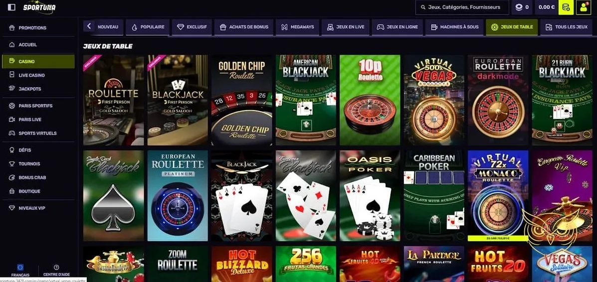 Icône des meilleurs jeux live Sportuna Casino