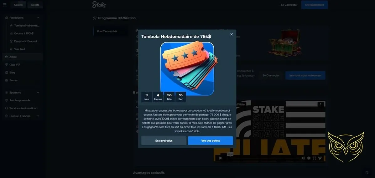 Processus d'inscription au Stake Casino