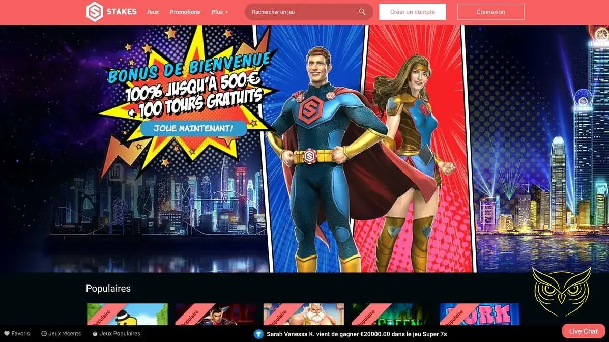 Logo officiel du casino Stakes