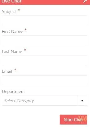 Bouton d'accès au live chat Stakes