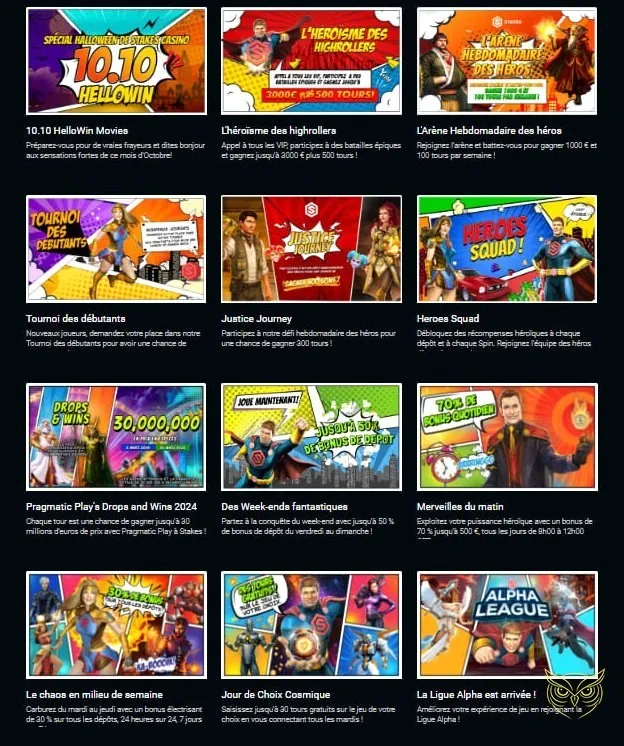 Catégorie autres jeux du casino Stakes