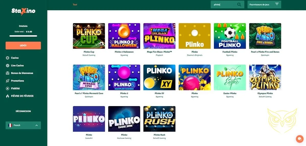 Aperçu des machines à sous StaXino Casino