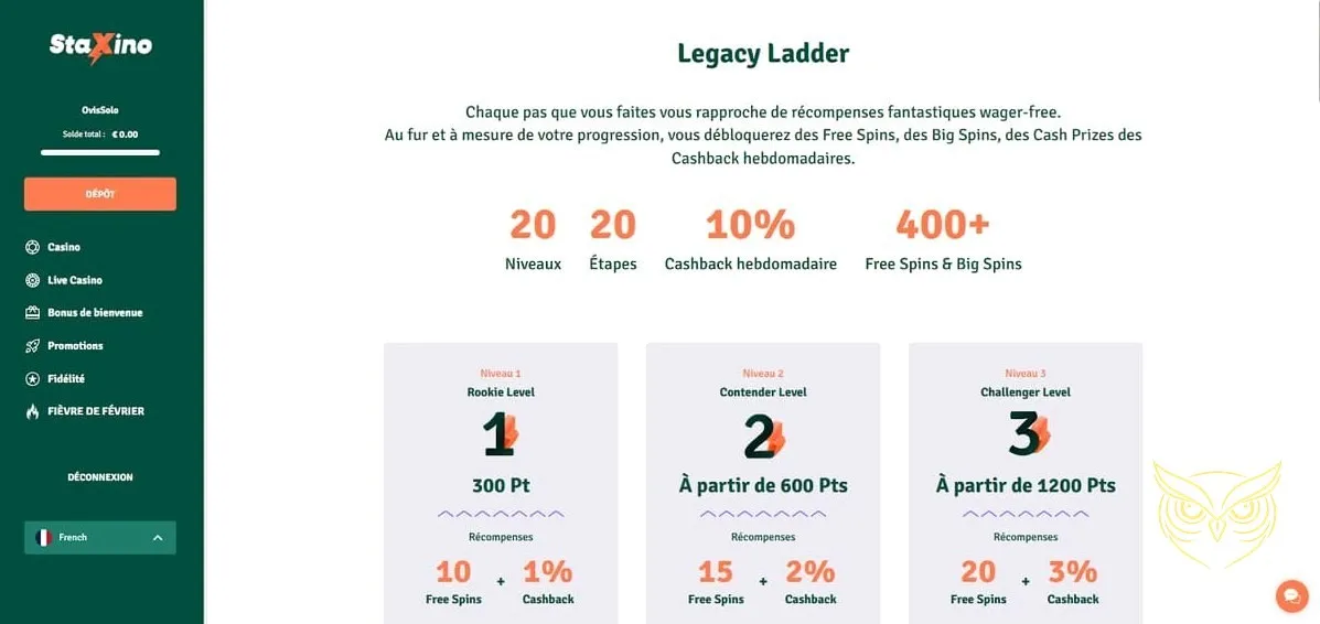 Catégorie des autres jeux StaXino Casino