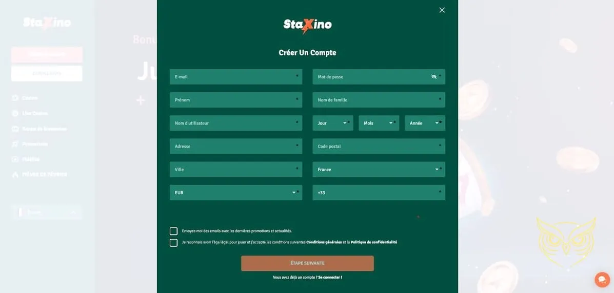 Promotion de bonus crypto StaXino Casino