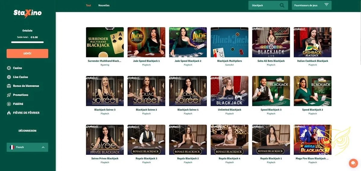 Fonctionnalité Legacy Ladder du StaXino Casino