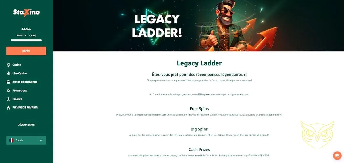 Avantages du Club VIP StaXino Casino