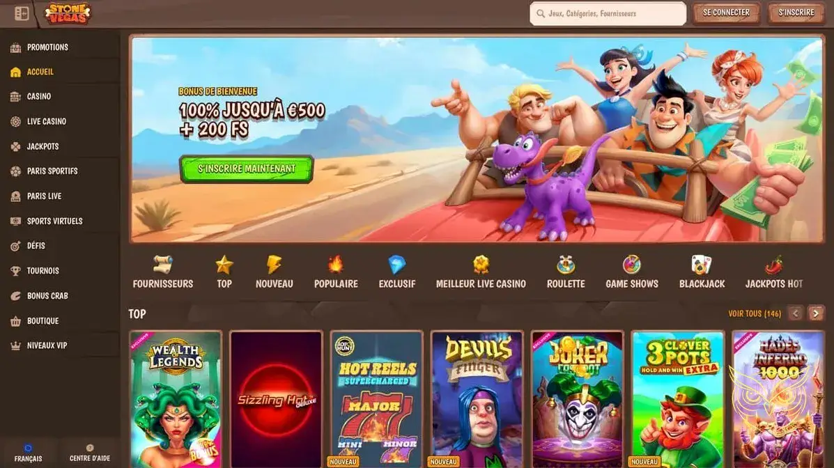 Logo officiel du casino StoneVegas