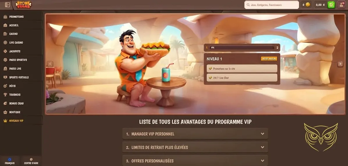 Icône de la section Dépôt Stone Vegas Casino