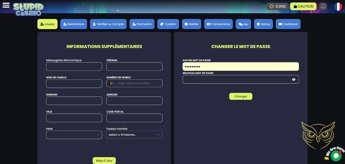 Icône des méthodes de paiement Stupid Casino