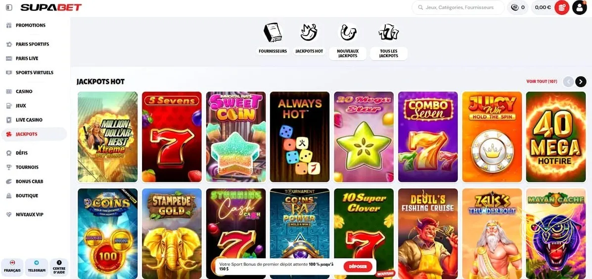 Icône du bonus de bienvenue Supabet Casino