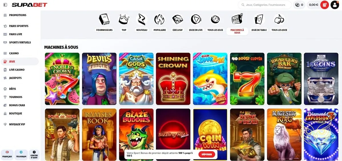 Icône des paris sportifs Supabet Casino