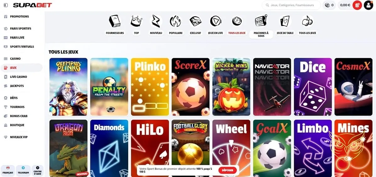 Icône des tournois Supabet Casino