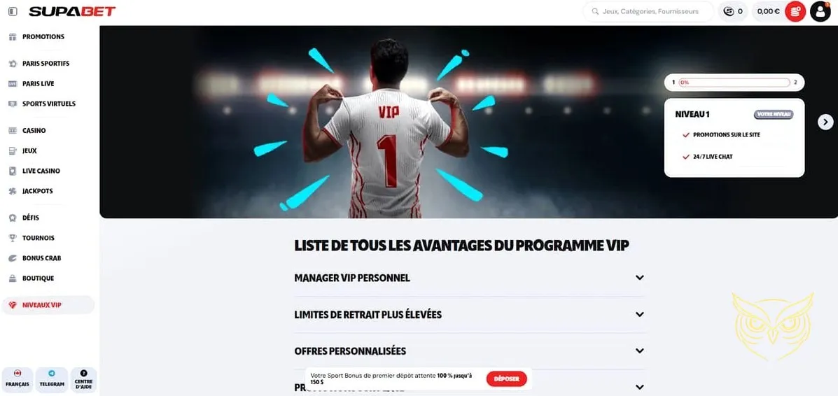Icône du Programme VIP Supabet Casino