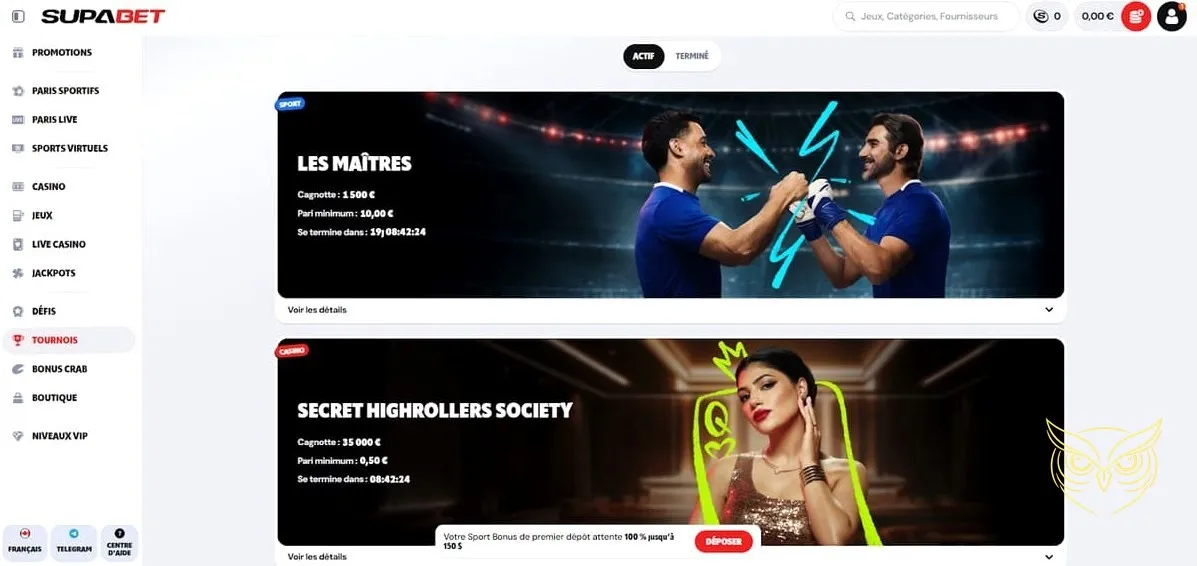 Icône d'inscription au Supabet Casino