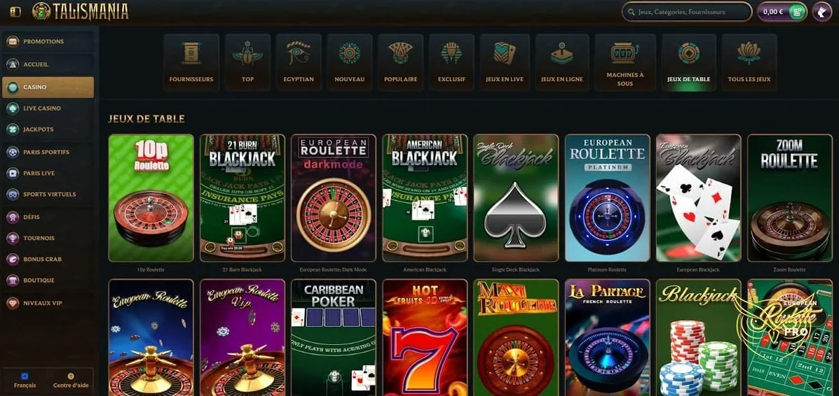 Icône du bonus sur premier dépôt Talismania Casino.