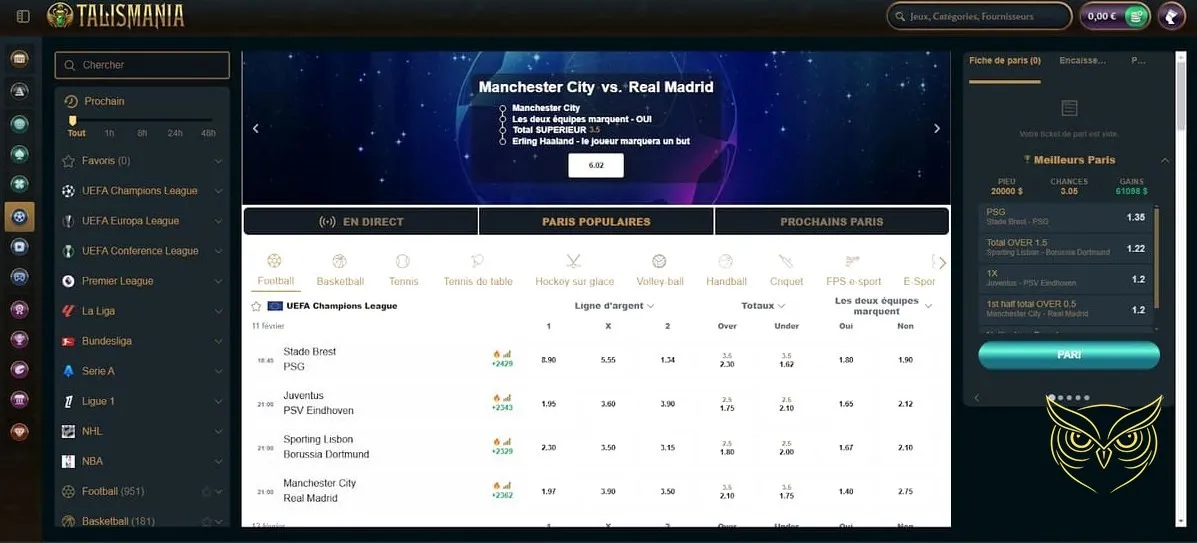 Visuel du jeu bonus Crab de Talismania Casino.