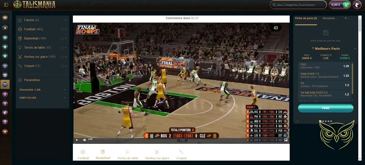 Icône de la section FAQ Talismania Casino.