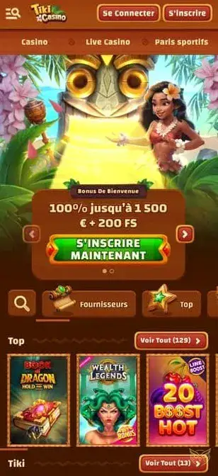 Icône de l'application mobile Tiki Casino