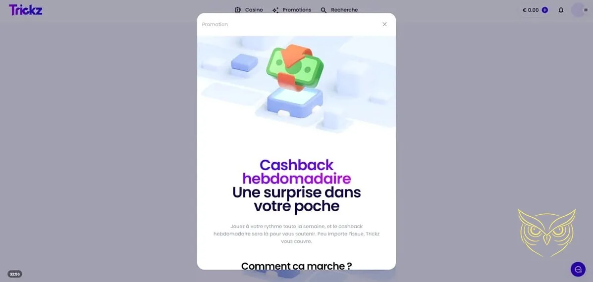 Icône de la section Machines à sous de Trickz Casino